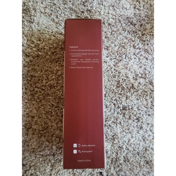 Gravity Electric Grinder battery operated Blue Led Light, One Hand Operated New - Picture 4 of 11